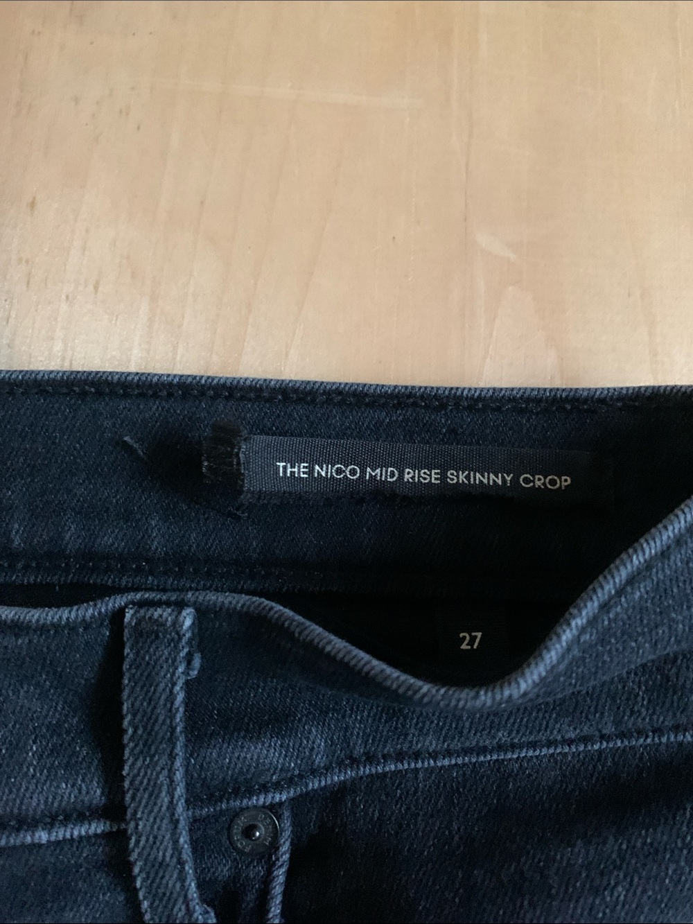 Denim Forum Black Nico Mid-Rise skinny crop Jeans - Picture 2 of 5